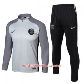 Paris Saint Germain Ensemble Sweat d'entrainement 2017-18 Ljus Gris